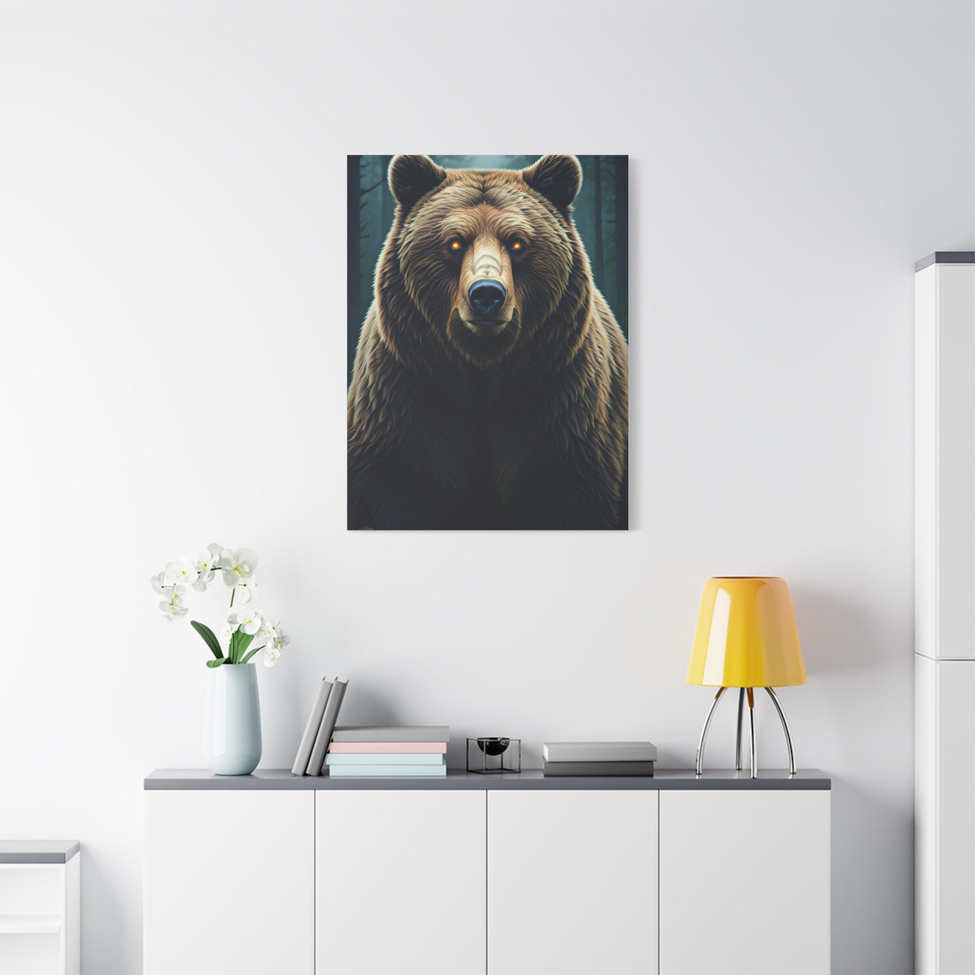 Mystic Ember-Eyed Grizzly Bear Wall Art & Canvas Prints