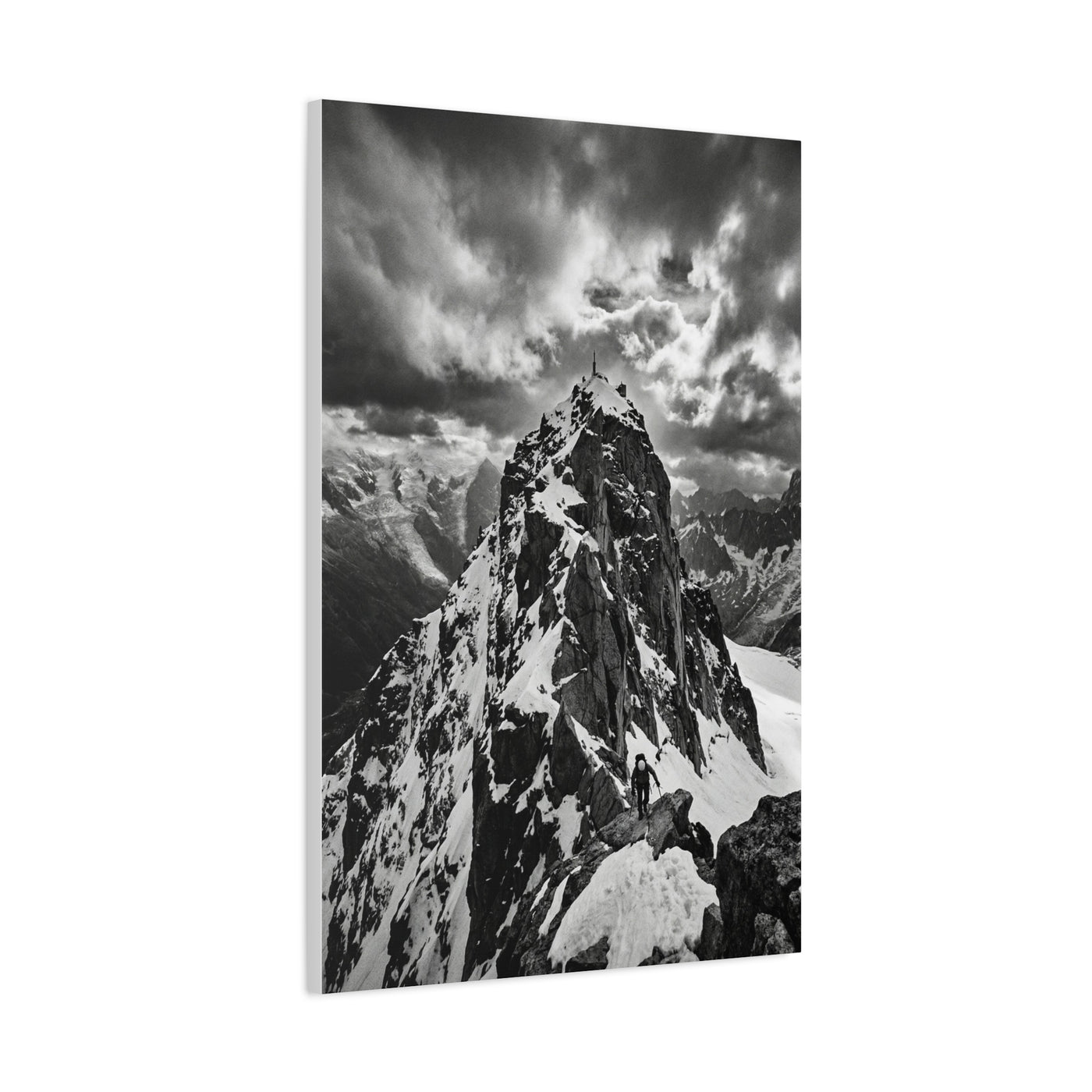 Dramatic Monochrome Alpine Storm Wall Art & Canvas Print