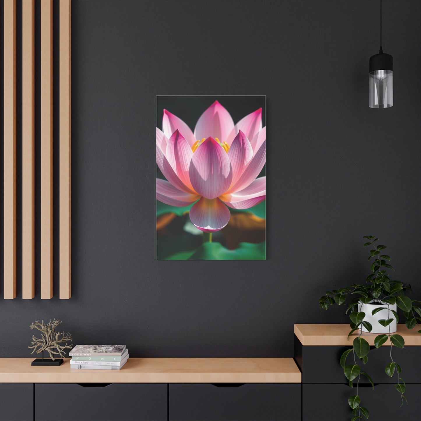 Gilded Tranquility Flora wall art & canvas print