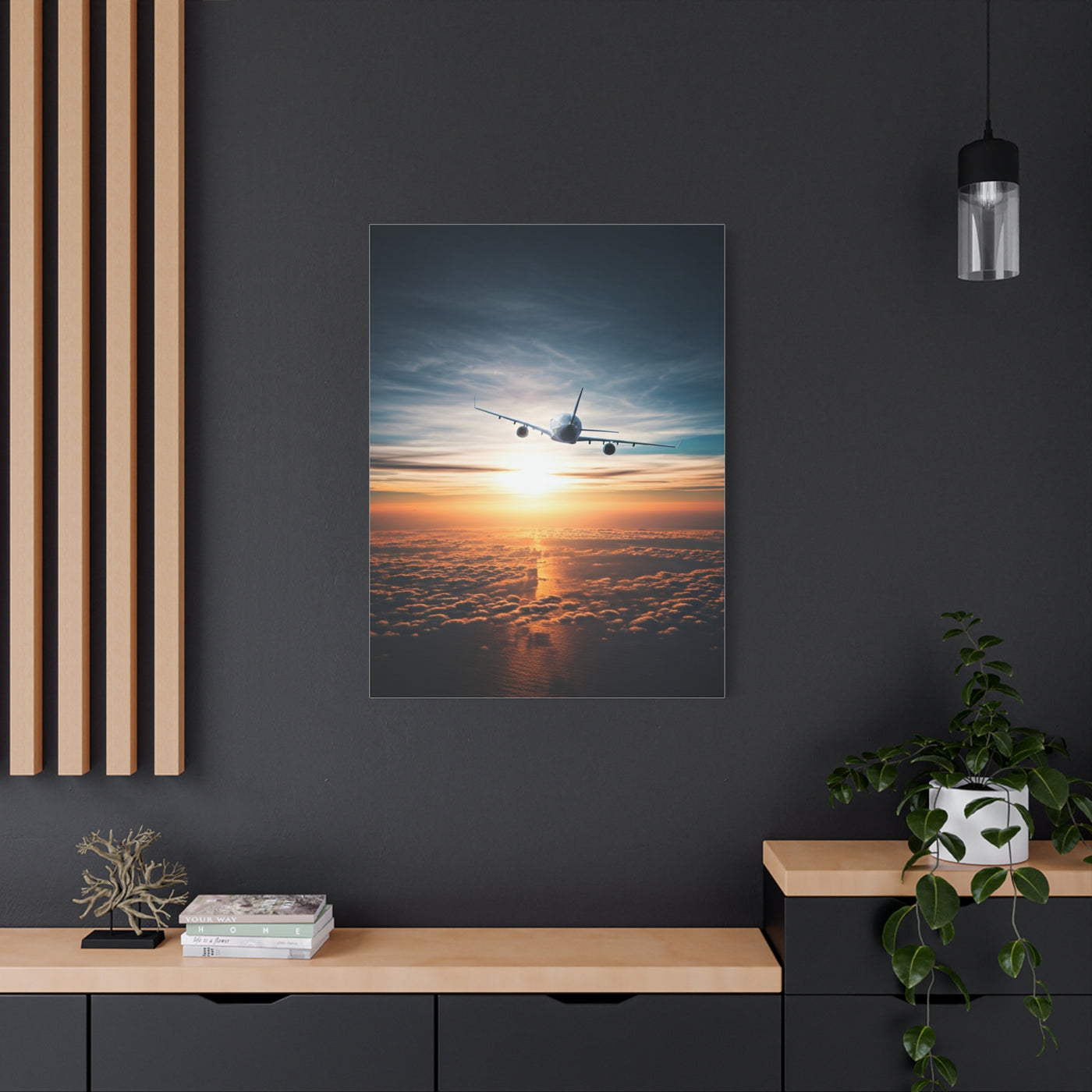 Skyward Sunset Departure Wall Art & Canvas Prints