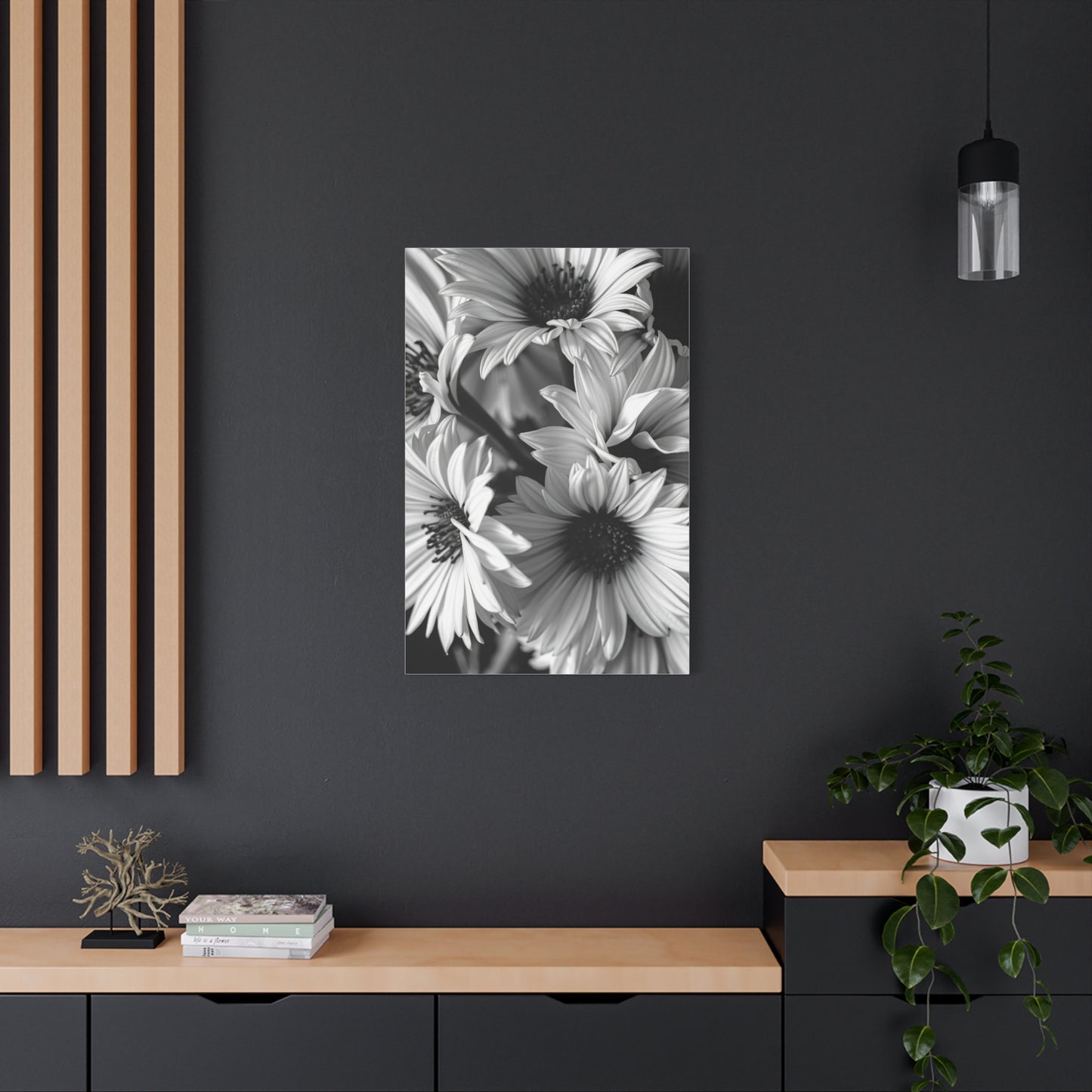 Silhouette Flora Masterpiece Wall Art & Canvas Print