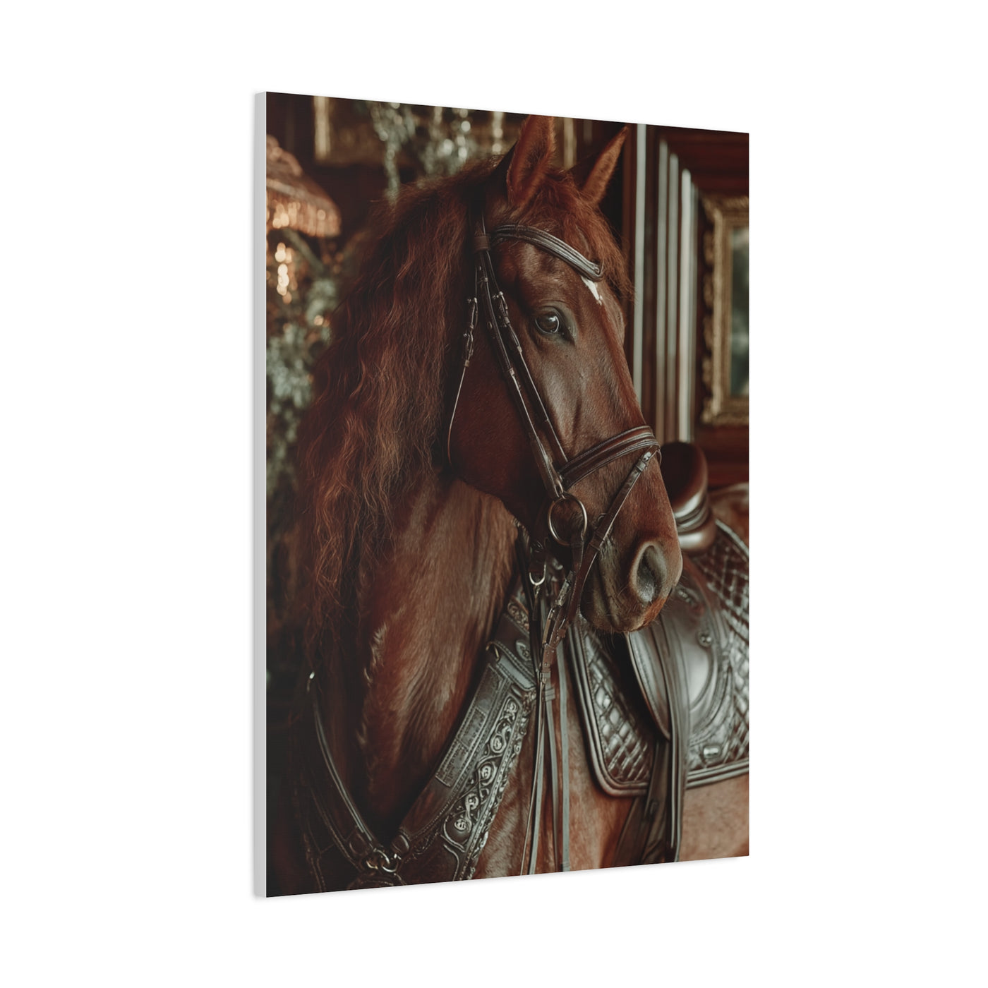 Regal Saddle Horse Portrait Wall Art & Canvas Print