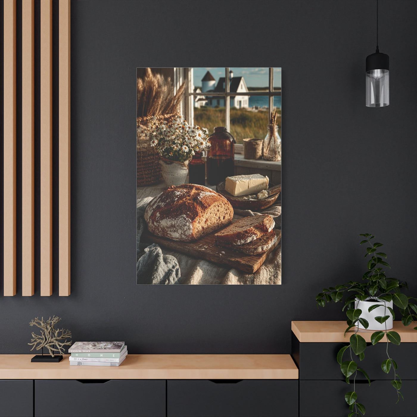 Farmhouse Breakfast Table Sourdough Still Life Wall Art & Canvas Print