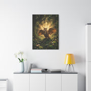 Golden Light Forest Owl Wings Wall Art & Canvas Print