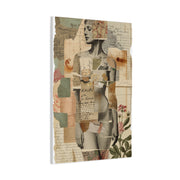 Mixed Media Nude Composition Wall Art & Canvas Print