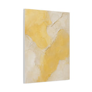 Wabi-Sabi Yellow Plaster Minimal Abstract Wall Art & Canvas Print