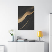 Golden Flow Abstract Wave Wall Art & Canvas Prints