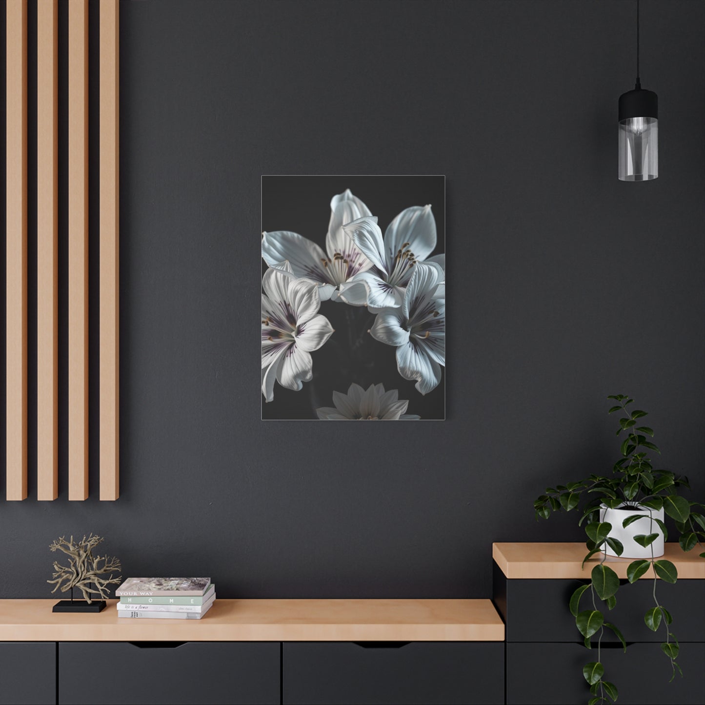 Grayscale Blossom Reverie Wall Art & Canvas Print