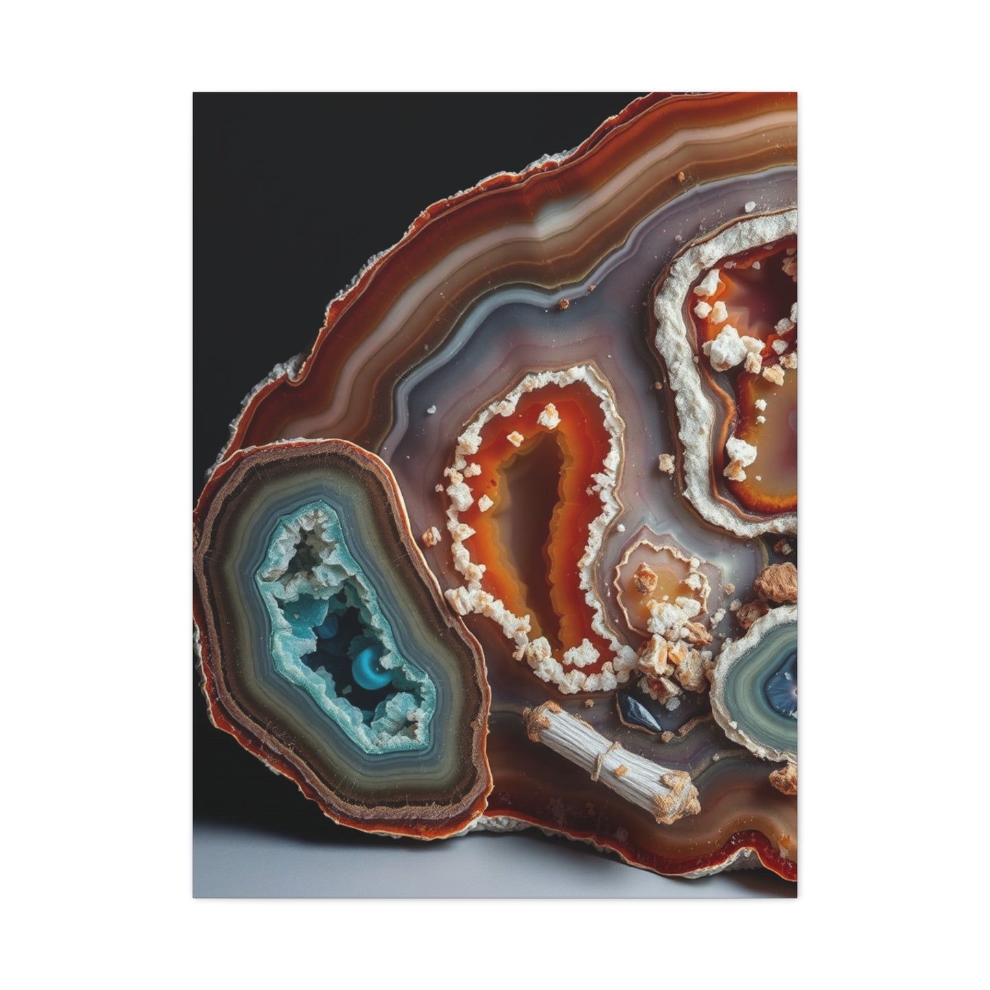 Agates, Geodes & Minerals Art Refined Canvas Wall Art & Canvas Print