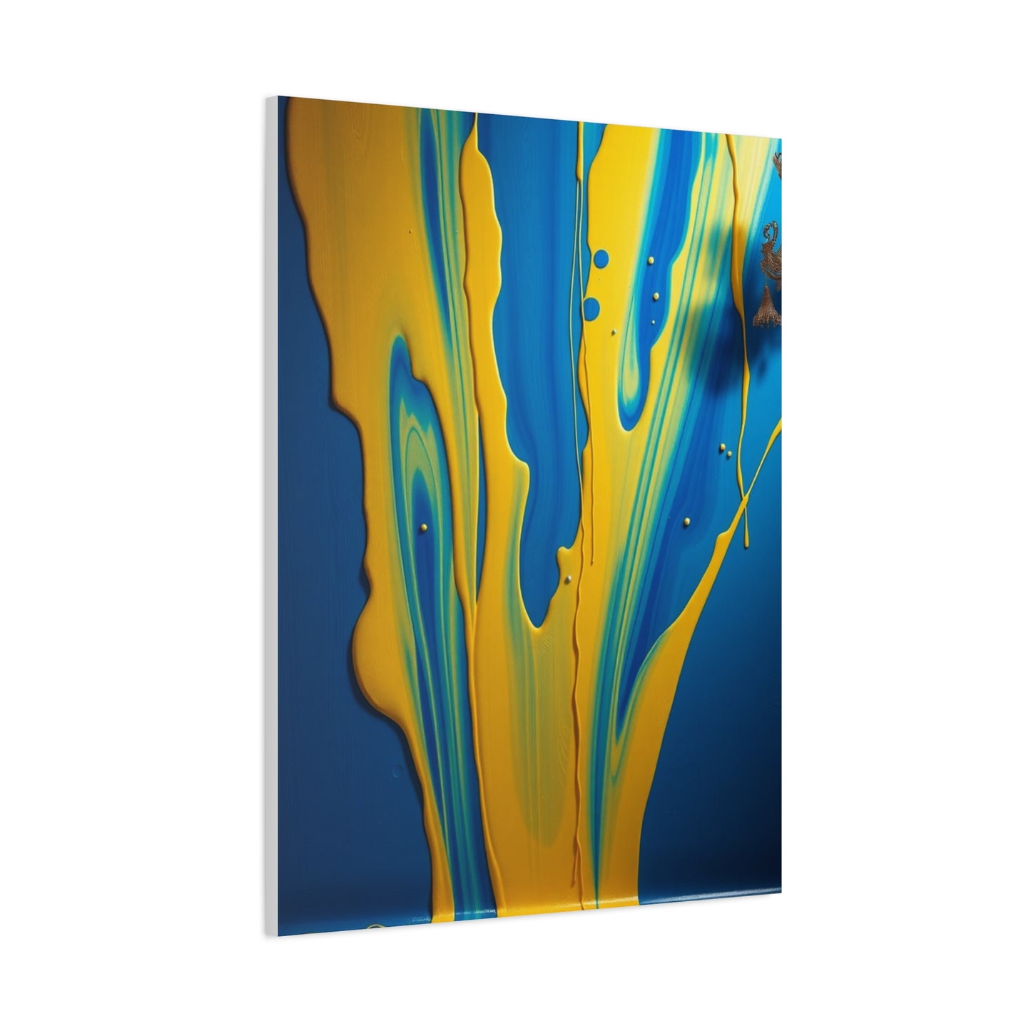 Blue & Yellow Art Premium Gallery Wall Art & Canvas Print