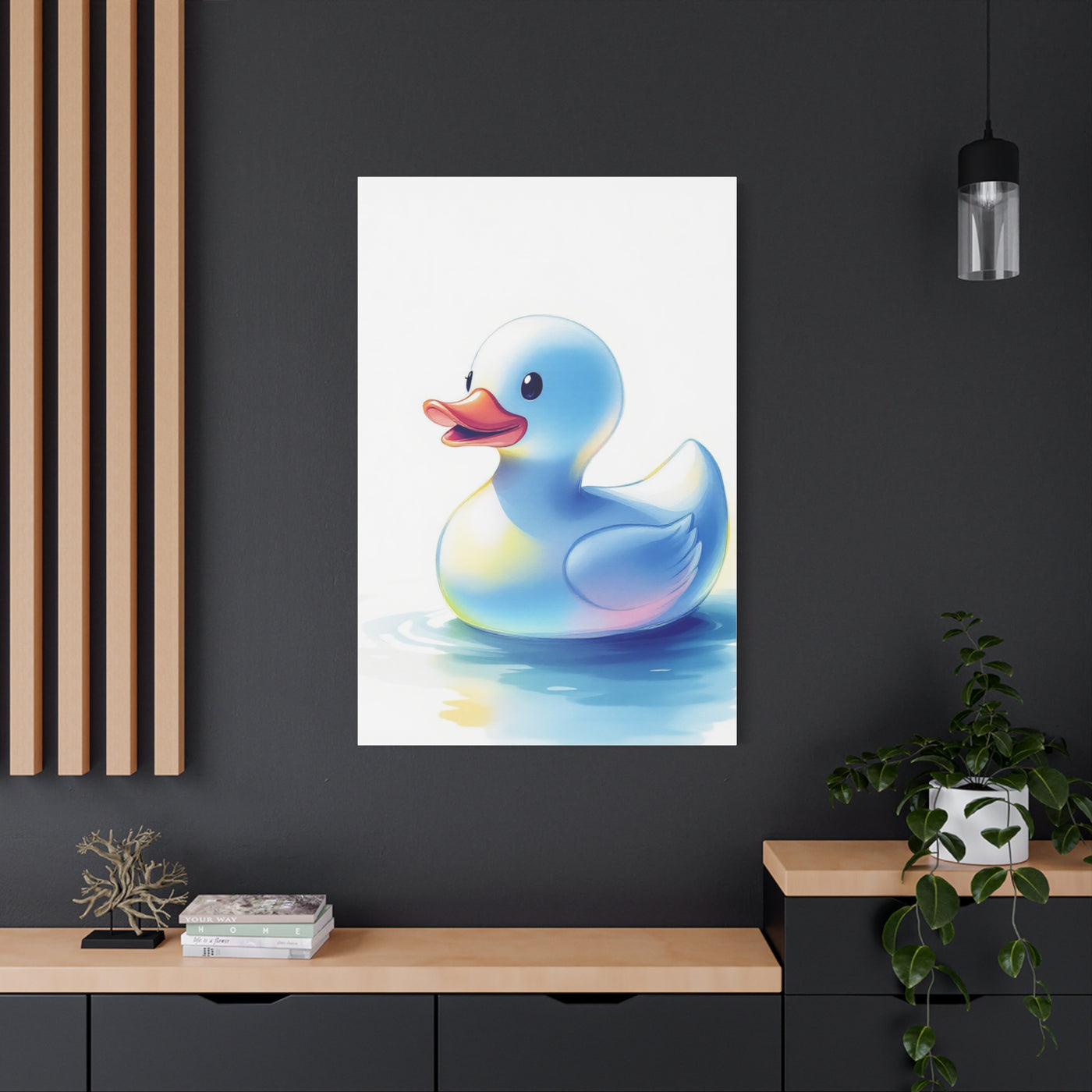 Playful Rubber Duck Bath Wall Art & Canvas Prints