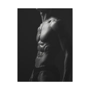 Sculptural Monochrome Torso Study Wall Art & Canvas Print