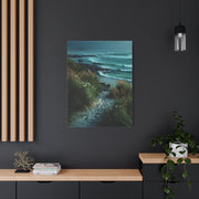 Green Coastal Dune Path Serenity Wall Art & Canvas Print