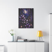 Stained Glass Violet Cathedral Garden Wall Art & Canvas Print