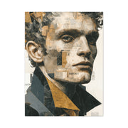 Editorial Male Portrait Collage Wall Art & Canvas Print