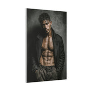 Muscular Male Editorial Portrait Wall Art & Canvas Print