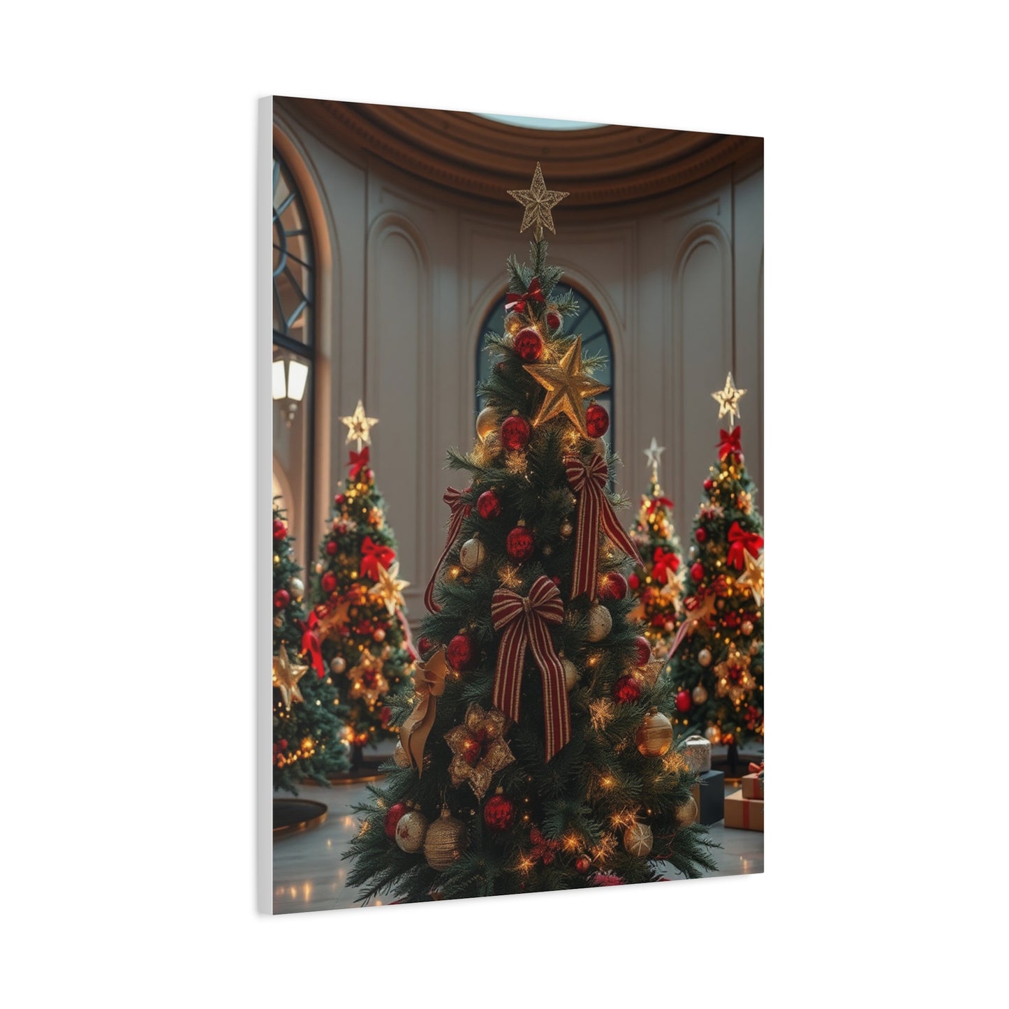 Supreme Christmas Trees & Wreath Art Beautiful Collection Wall Art & Canvas Print