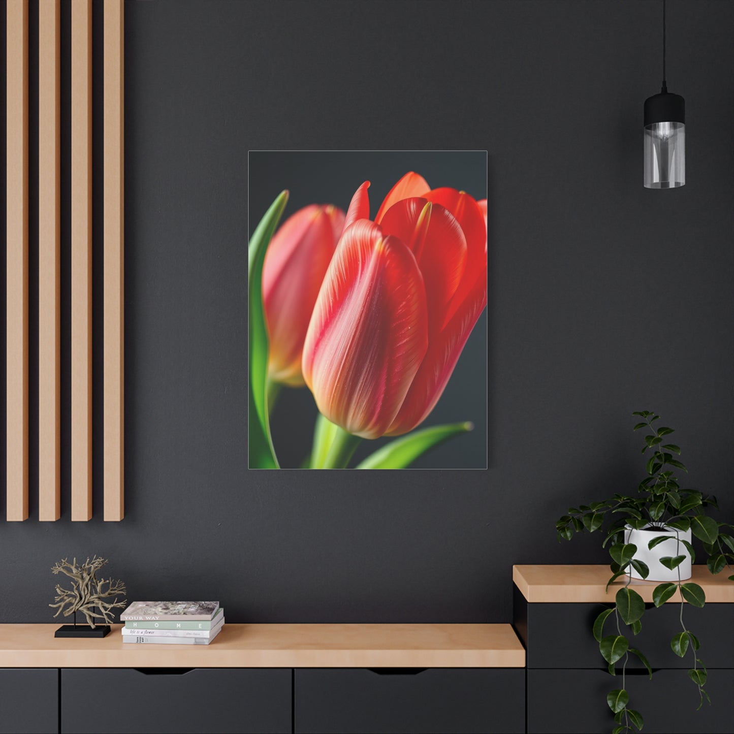 Tulip Flower Art Refined Canvas Wall Art & Canvas Print