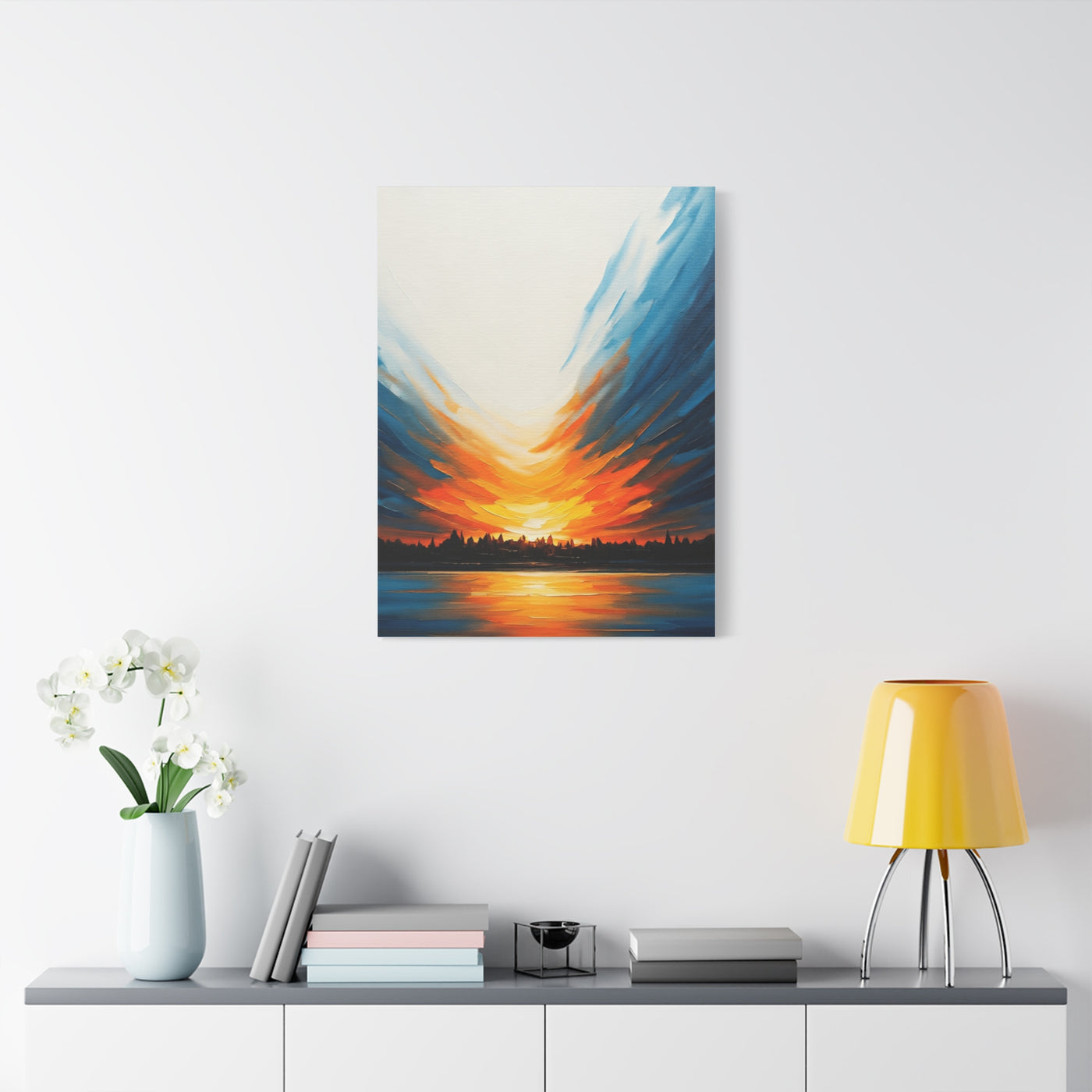 Radiant Sunset Reflection Wall Art & Canvas Prints