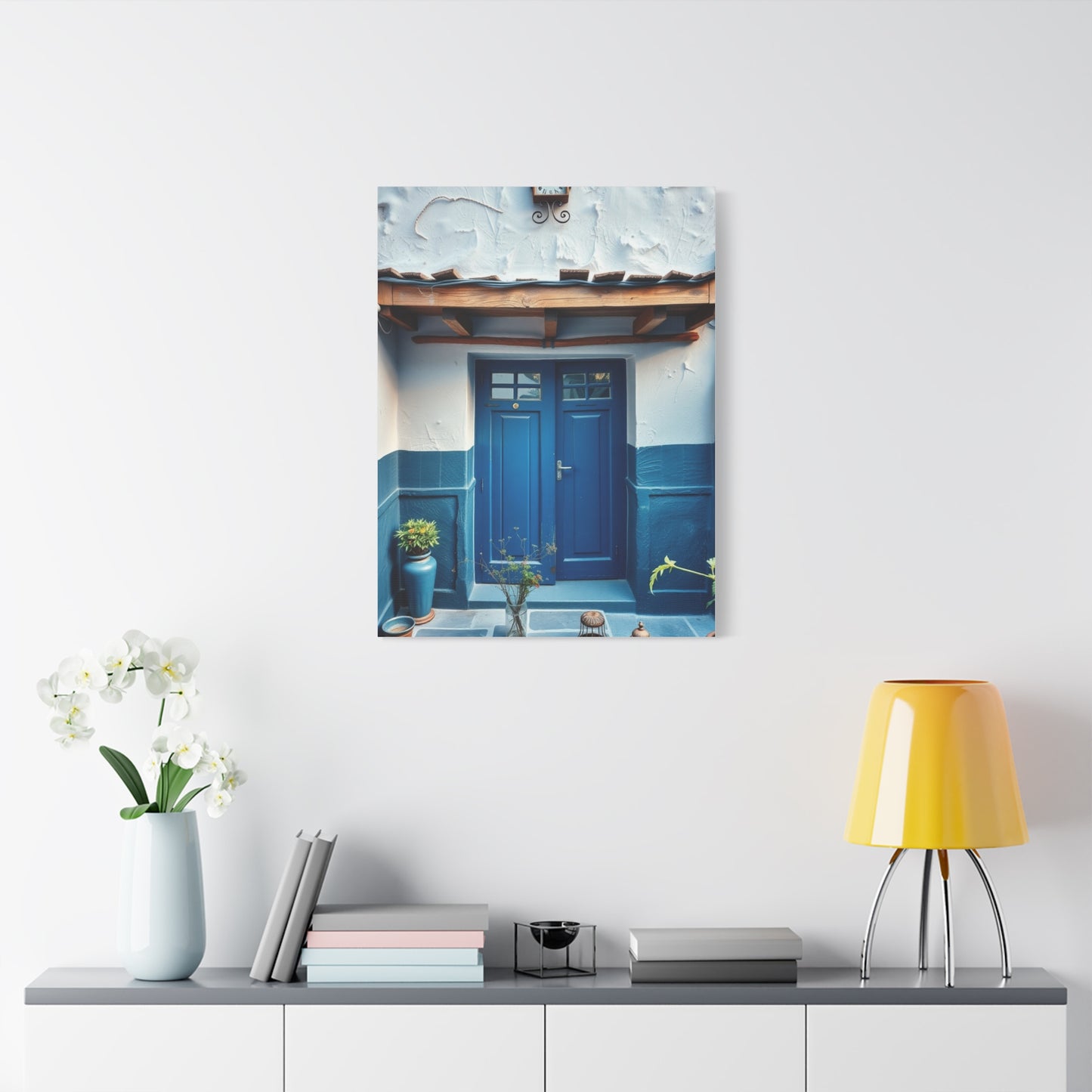 Supreme Collection Blue and White Art Wall Art & Canvas Print