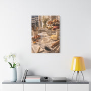 Parisian Marble Pastry Station Wall Art & Canvas Print