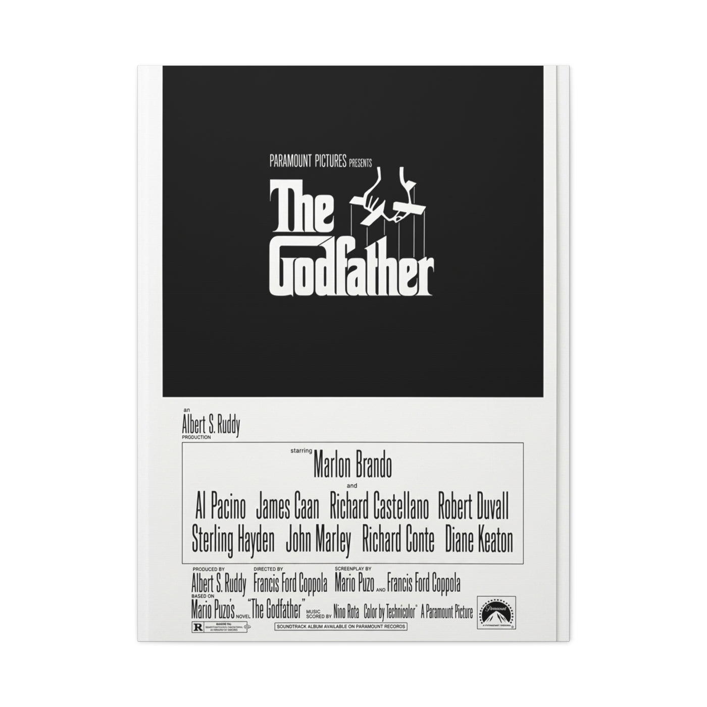 The Godfather Movie Poster Wall Art & Canvas Print