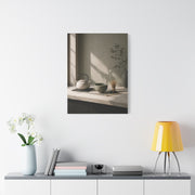 Japandi Tea Kitchen Minimal Still Life Wall Art & Canvas Print