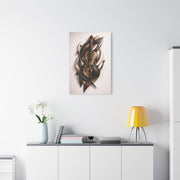 Sculptural Violin Motion Composition Wall Art & Canvas Print