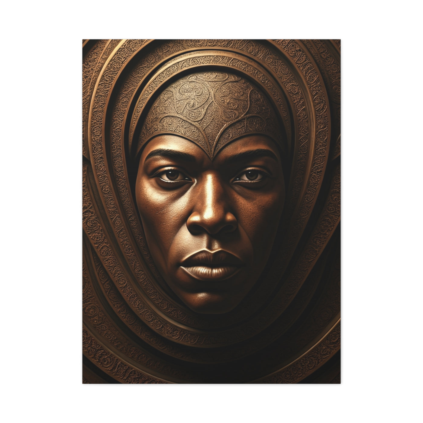 Sacred Bronze Empress Portrait Wall Art & Canvas Prints