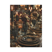 Candlelit Luxury Dinner Table Wall Art & Canvas Print