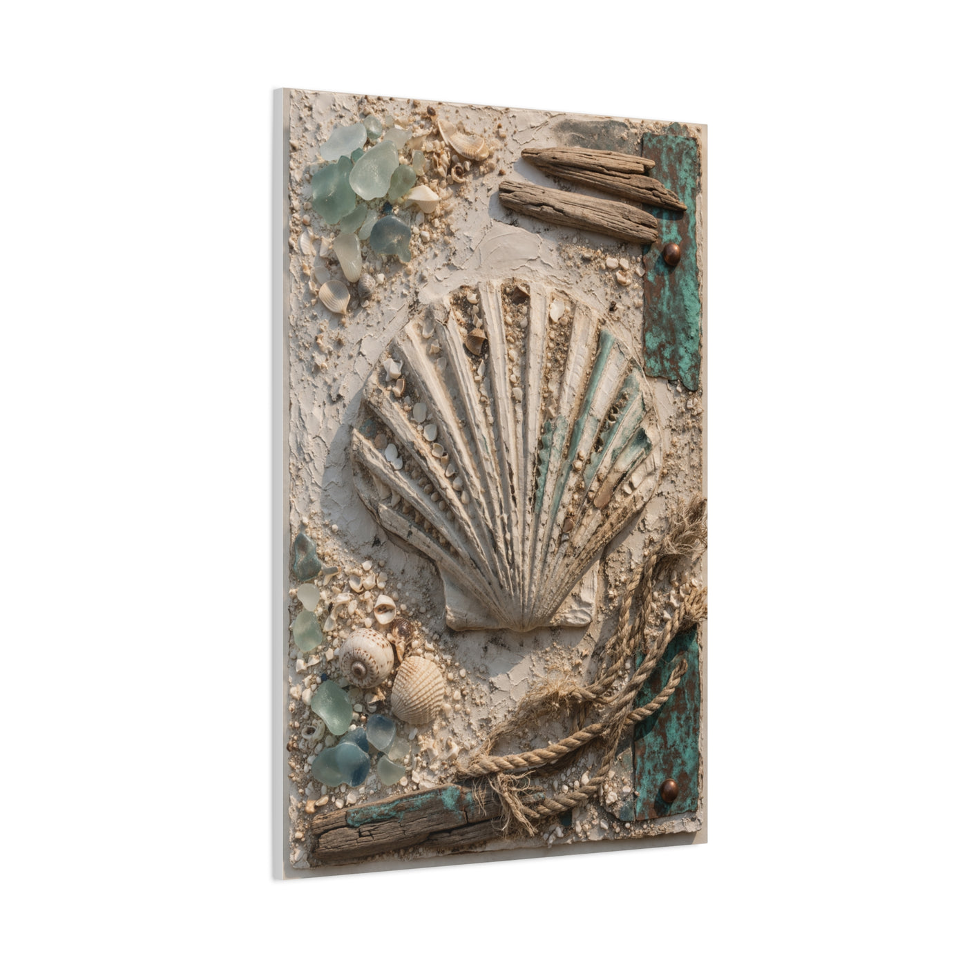Coastal Shell Relief Composition Wall Art & Canvas Print
