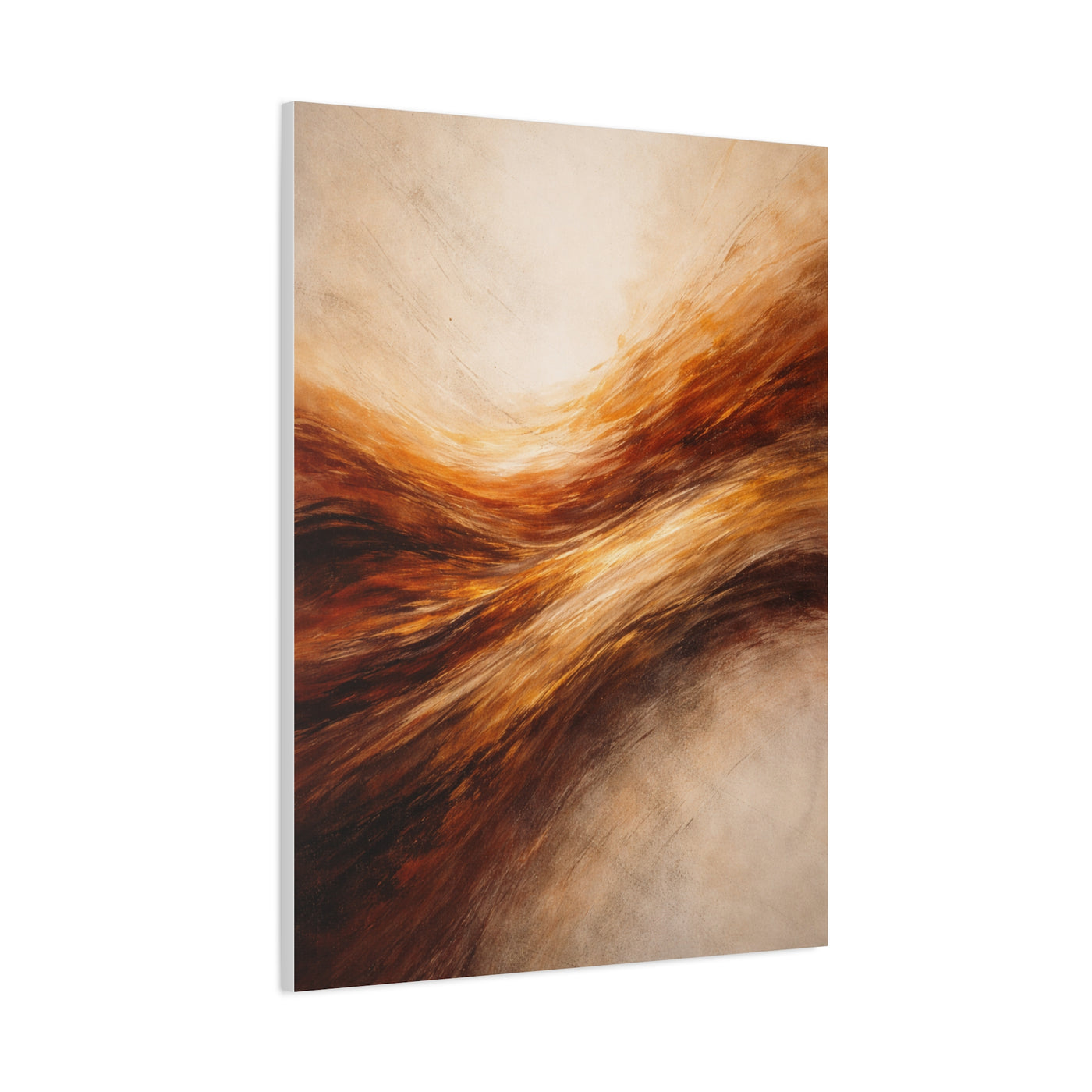 Golden Motion Energy Abstract Wall Art & Canvas Print