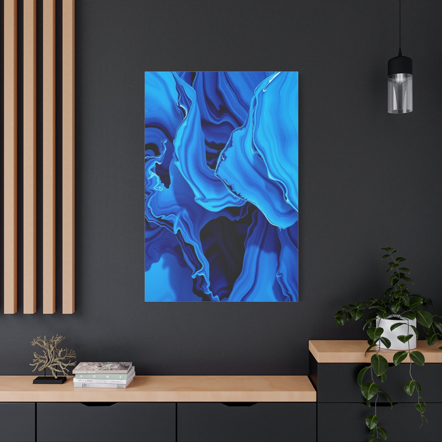 Blue Abstract Art Premium Gallery Wall Art & Canvas Print