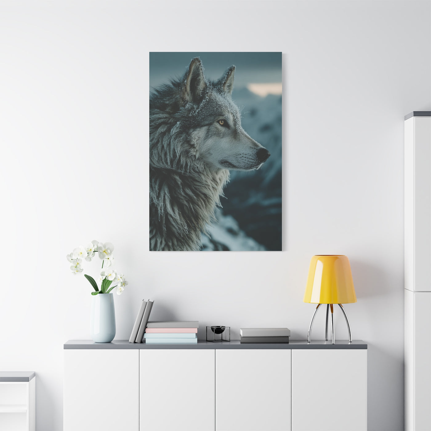Siberian Husky Winter Ridge Portrait Wall Art & Canvas Print