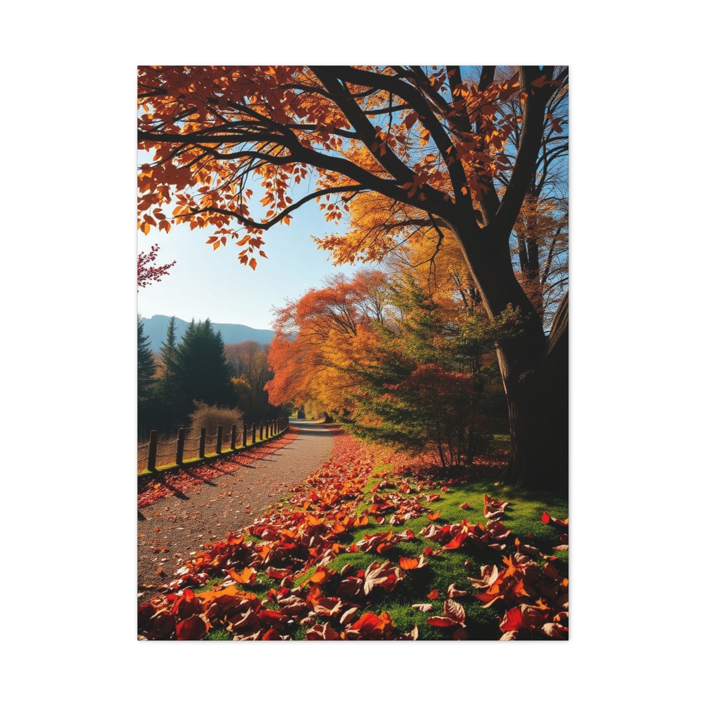 Golden Foliage Reverie Wall Art & Canvas Print