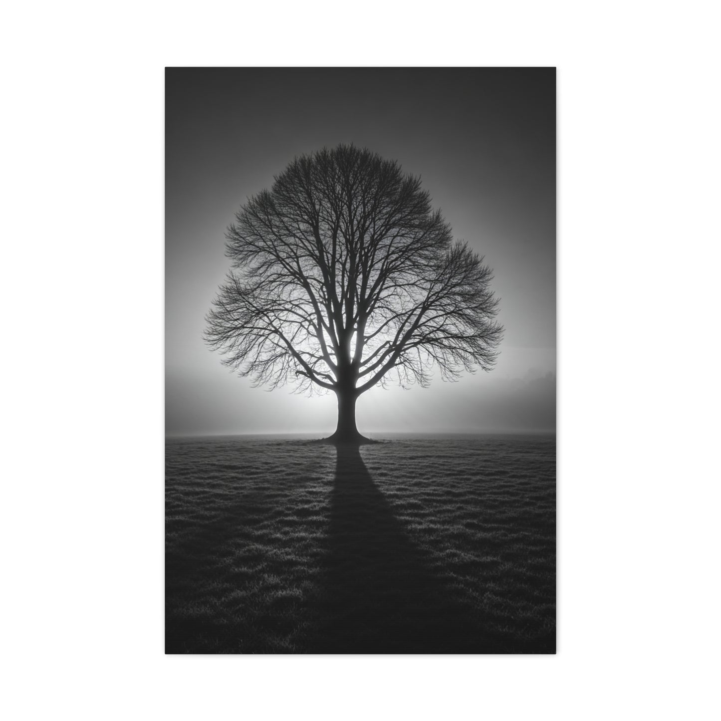 Lone Tree Silhouette Dawn Wall Art & Canvas Prints