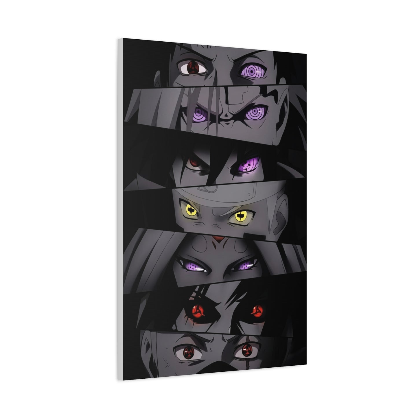 Naruto Legendary Shinobi Eyes Dark Poster Wall Art & Canvas Print