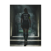 Soccer Captain Tunnel Sports Wall Art & Canvas Print