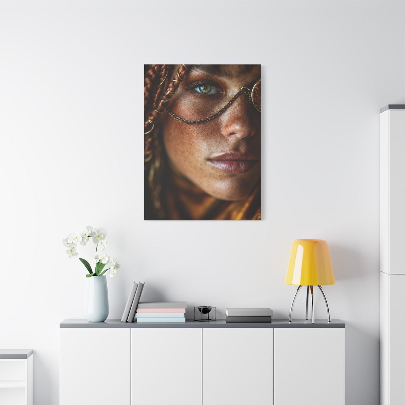 Braided Muse Antique Lens Portrait Wall Art & Canvas Print