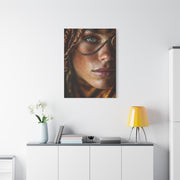 Braided Muse Antique Lens Portrait Wall Art & Canvas Print