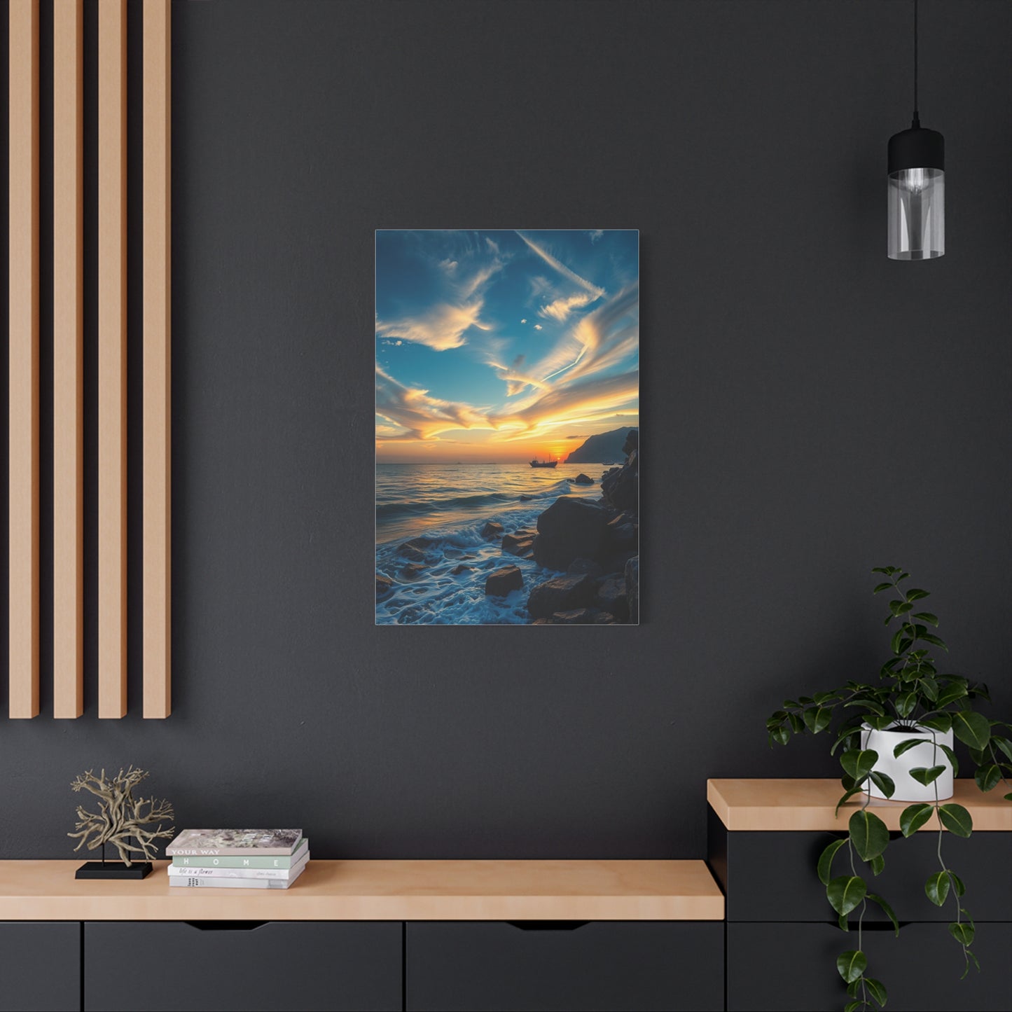 Gilded Wave Serenity Wall Art & Canvas Print