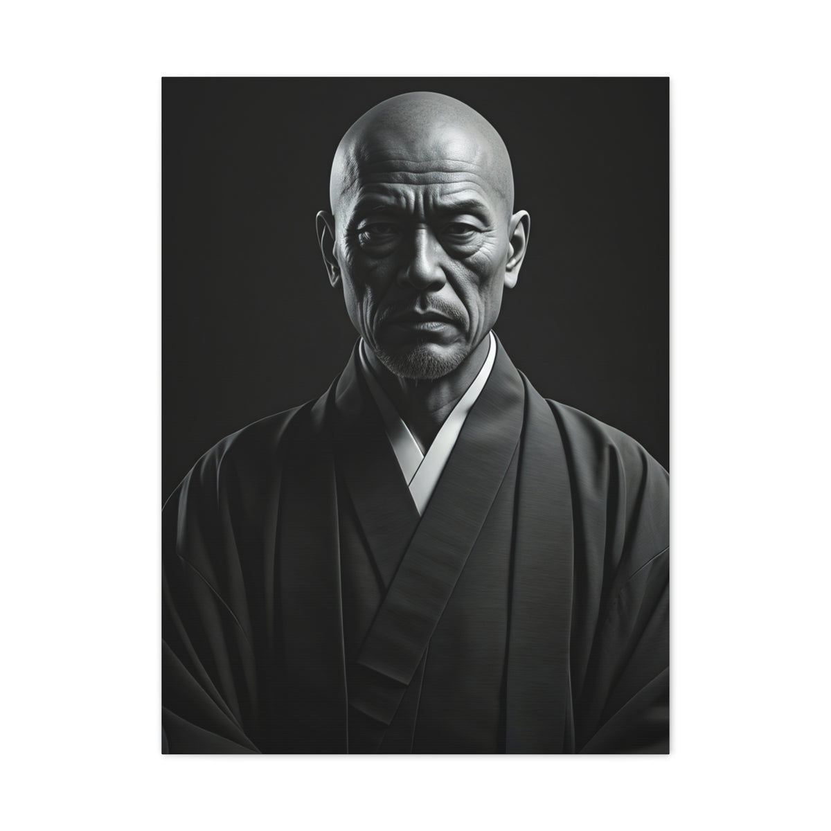 Stoic Figure in Minimalist Portrait Wall Art & Canvas Prints