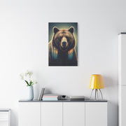 Double Exposure Forest Bear Wall Art & Canvas Prints