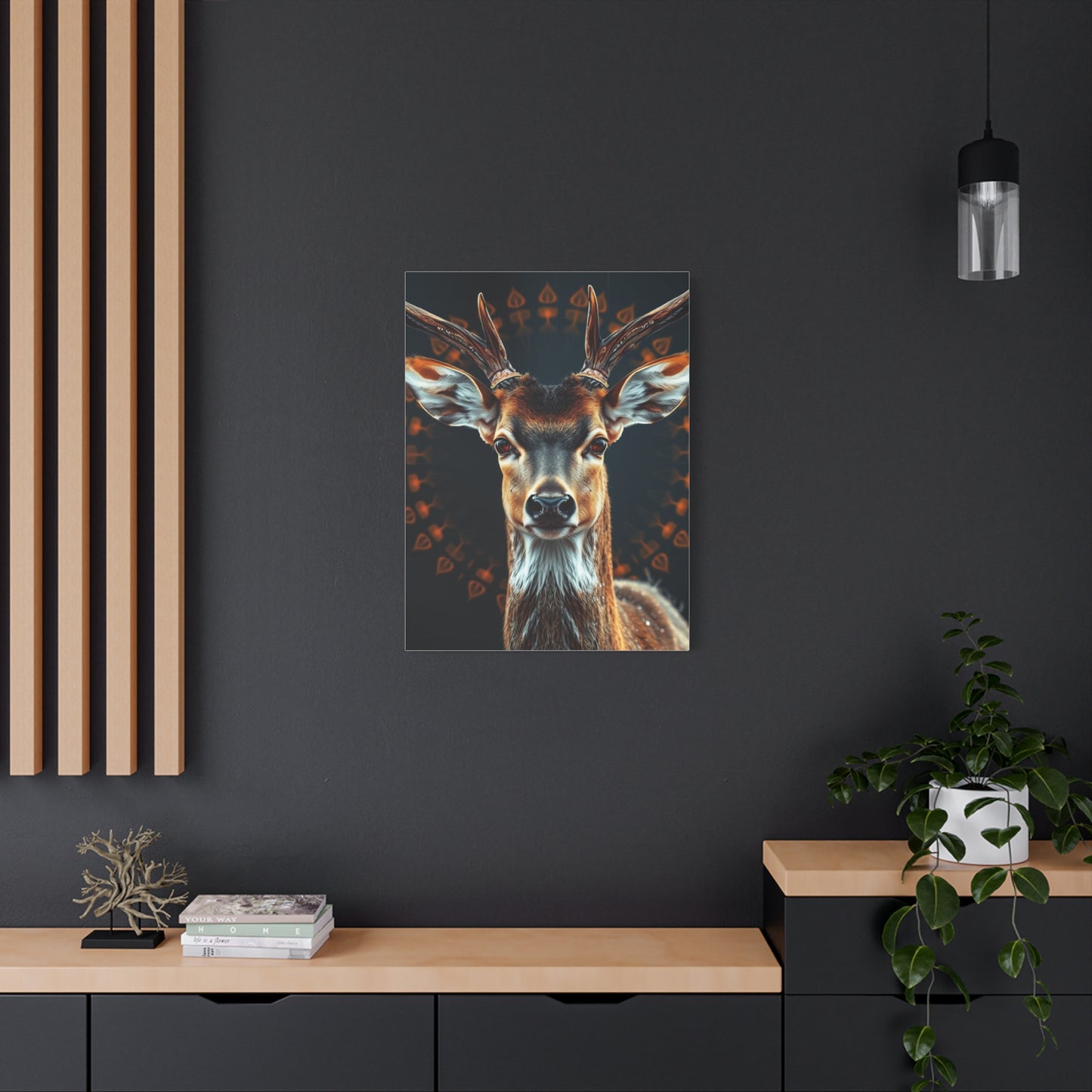 Enchanted Fawn Vignette Wall Art & Canvas Print