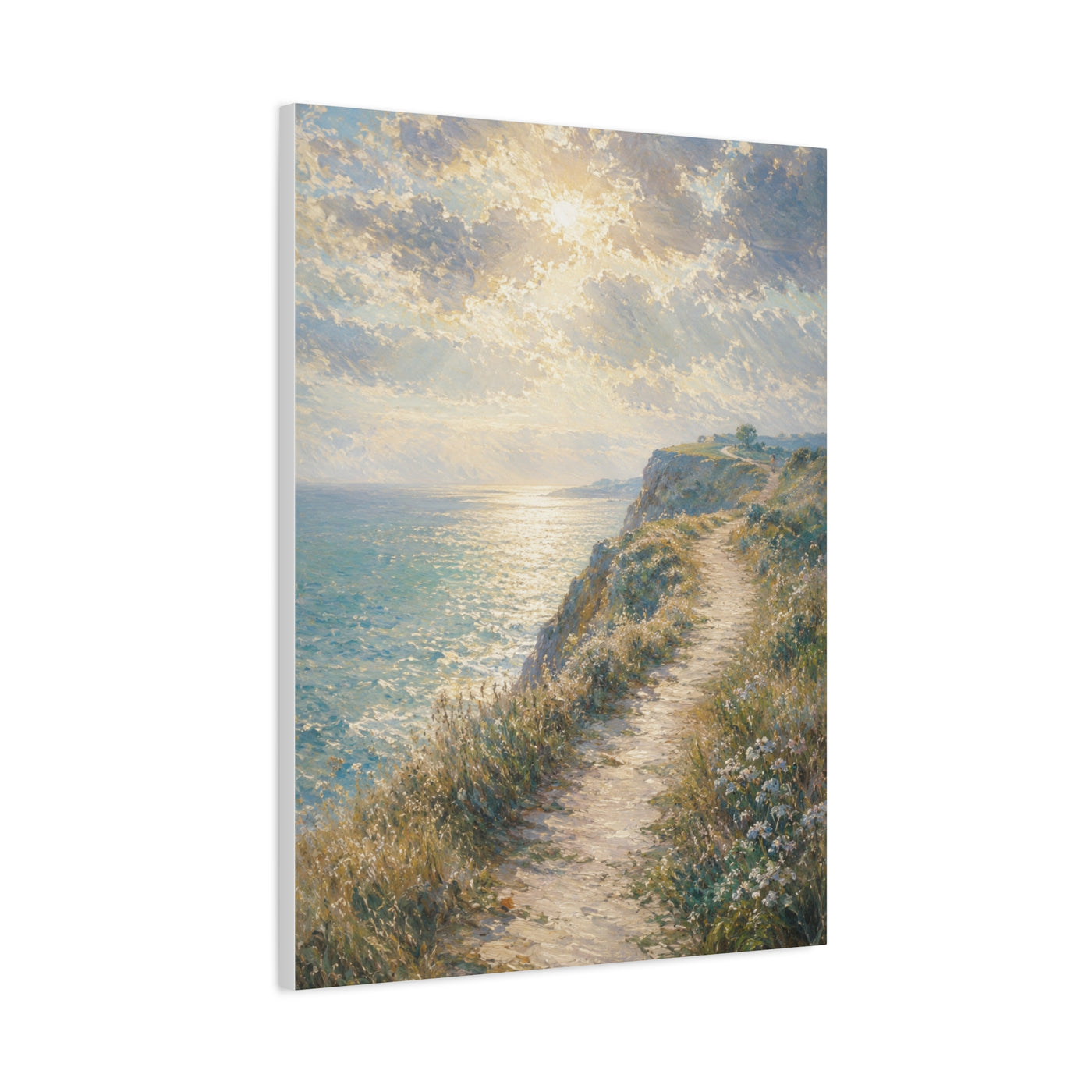 Psalm 27 Coastal Light Scripture Wall Art & Canvas Print