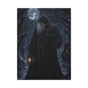 Gothic Moonlit Santa Forest Wall Art & Canvas Print