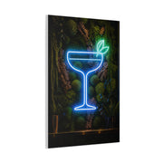 Moss Neon Cocktail Sculpture Wall Art & Canvas Print