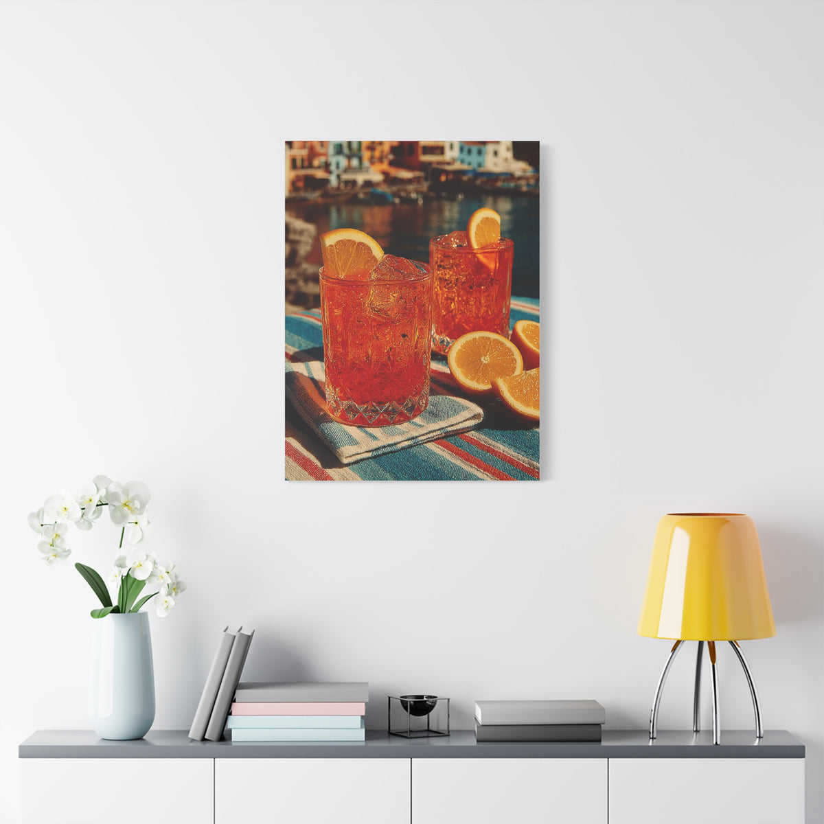 Aperol Spritz Terrace Drinks Wall Art & Canvas Print