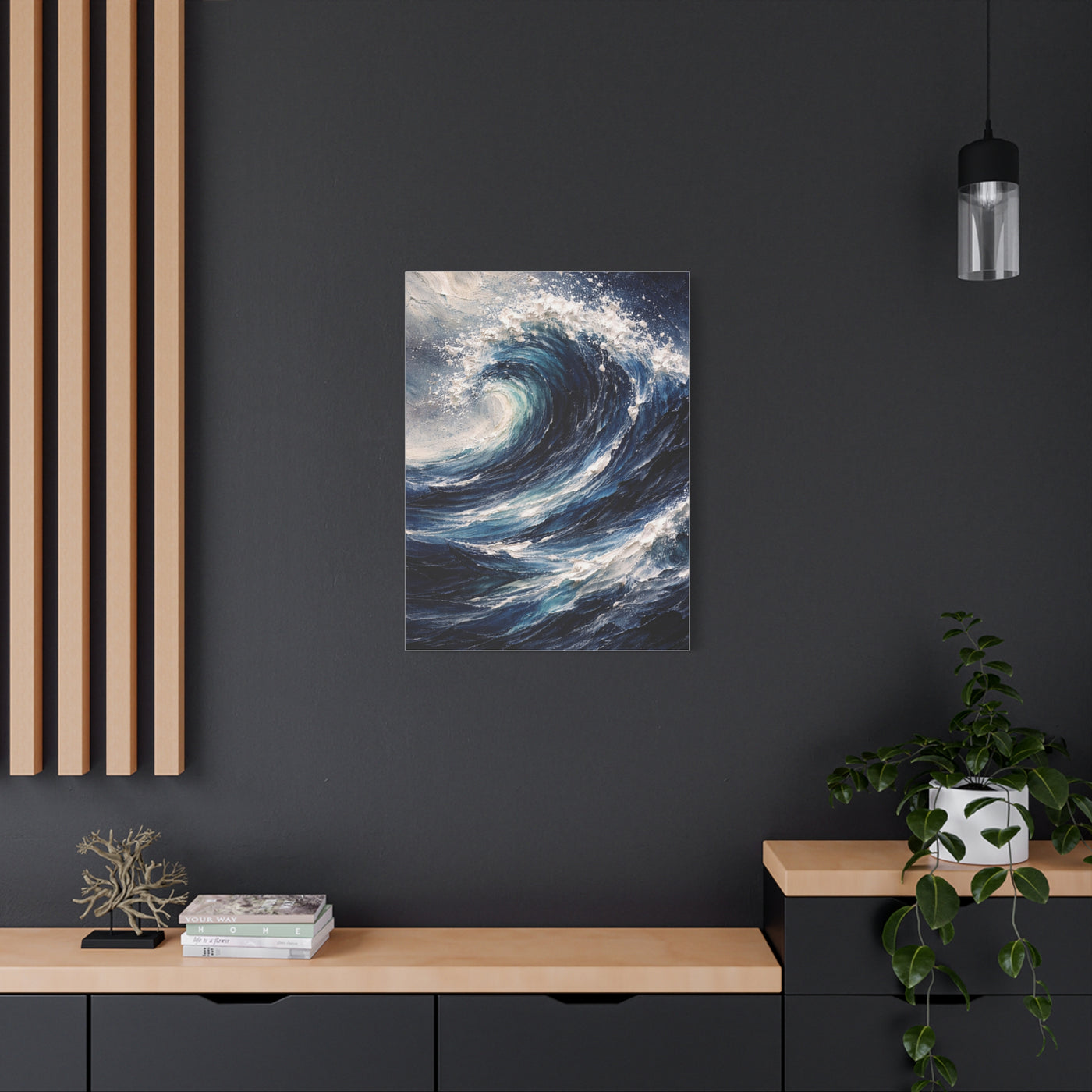 Dynamic Ocean Wave Expression Wall Art & Canvas Print