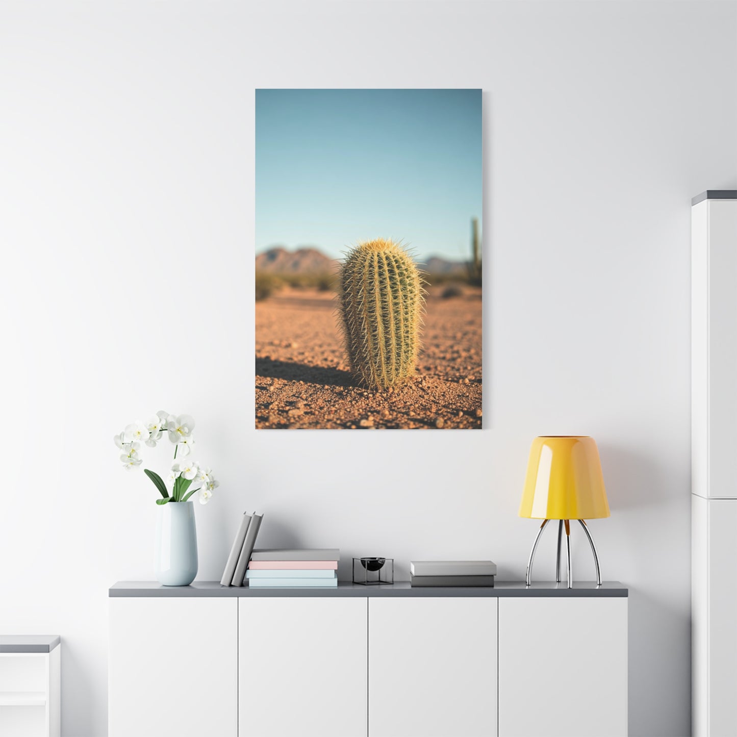 Barrel Cactus Desert Minimalism Wall Art & Canvas Prints